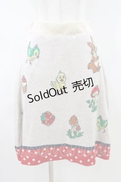 画像1: Franche Lippee / オリプリスカート M オフ/レッドドット H-26-04-06-1042-LO-SK-NS-ZH