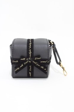 画像1: Fi.n.t / プレゼントボックスポーチ  BLACK H-26-04-06-1005-CA-ZA-NS-ZH