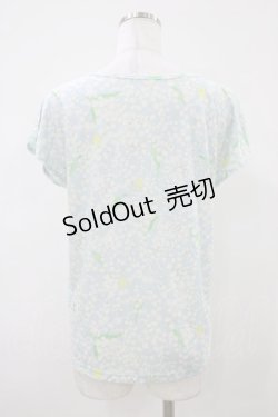 画像2: Franche Lippee / すずらん柄トップス M サックス H-26-04-06-1044-LO-TO-NS-ZH