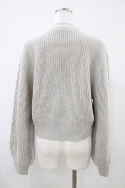 画像2: Fi.n.t / ハートはしごリボンケーブルニットプルオーバー Free L/GRAY H-26-04-06-1047-CA-TO-NS-ZH