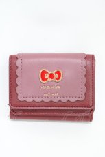 画像1: m petit by misako / サンリオキャラクターズコラボ/ハローキティ/折財布  レッド H-26-04-06-1006-LO-ZA-NS-ZH (1)