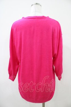 画像2: franche lippee black / リボンカーディガン M ピンク H-26-04-06-1052-LO-TO-NS-ZH