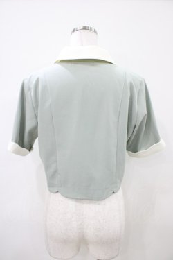 画像2: Fi.n.t / シェル釦スカラップブラウス Free MINT H-26-04-06-1053-CA-BL-NS-ZH