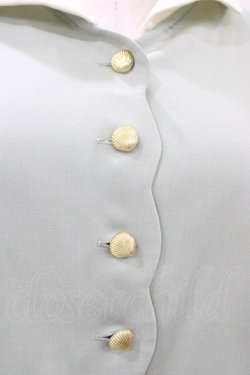 画像3: Fi.n.t / シェル釦スカラップブラウス Free MINT H-26-04-06-1053-CA-BL-NS-ZH