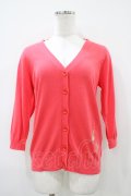 Franche Lippee / アリス刺繍カーディガン M レッド H-26-04-06-1060-LO-TO-NS-ZH