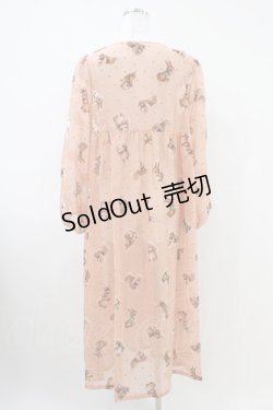 画像2: Franche Lippee / バニーワンピース M ピンク H-26-04-06-1008-LO-OP-NS-ZH