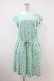 画像1: Franche Lippee / ぼんやり柄ワンピース M ミント H-26-04-06-1010-LO-OP-NS-ZH (1)