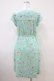 画像2: Franche Lippee / ぼんやり柄ワンピース M ミント H-26-04-06-1010-LO-OP-NS-ZH (2)