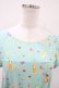 画像3: Franche Lippee / ぼんやり柄ワンピース M ミント H-26-04-06-1010-LO-OP-NS-ZH (3)