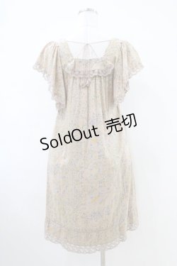 画像2: Cherir la femme / オリプリワンピース M ブラウン H-26-04-06-1011-LO-OP-NS-ZH