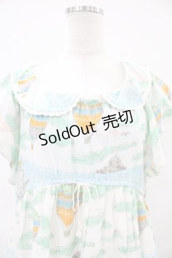 画像3: Cherir la femme / 気球柄ワンピース M オフ H-26-04-06-1012-LO-OP-NS-ZH