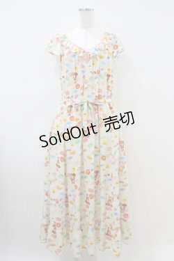 画像1: Franche Lippee / ポピーマキシワンピース M オフ H-26-04-06-1014-LO-OP-NS-ZH