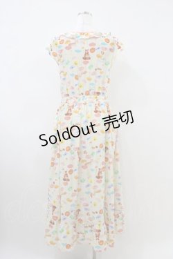 画像2: Franche Lippee / ポピーマキシワンピース M オフ H-26-04-06-1014-LO-OP-NS-ZH