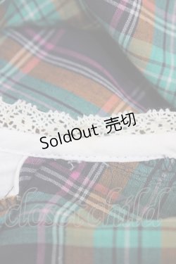 画像5: Cherir la femme / チェックワンピース M グリーン H-26-04-06-1015-LO-OP-NS-ZH