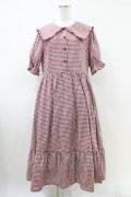 m petit by misako / AM*ギンガムCHKワンピース 3L レッド H-26-04-06-1018-LO-OP-NS-ZH