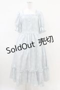 m petit by misako / AOKハナガラスクエアワンピース LL サックス H-26-04-06-1021-LO-OP-NS-ZH