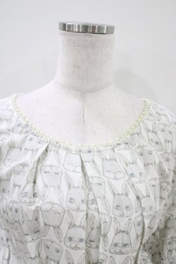 画像3: Cherir la femme / にらめっこワンピース M オフ/ネイビー H-26-04-06-1022-LO-OP-NS-ZH