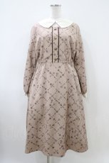 画像1: Fi.n.t / キーモチーフモノグラム柄ワンピース Free BEIGE×BR H-26-04-06-1023-CA-OP-NS-ZH (1)