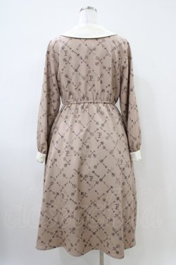 画像2: Fi.n.t / キーモチーフモノグラム柄ワンピース Free BEIGE×BR H-26-04-06-1023-CA-OP-NS-ZH