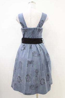 画像2: Fi.n.t / ベルト付きクローゼット柄ワンピース Free BLUE H-26-04-06-1025-CA-OP-NS-ZH