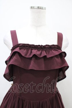画像3: axes femme kawaii / クラシカルフリルジャンスカ M ワイン H-26-04-06-1027-AX-OP-NS-ZH