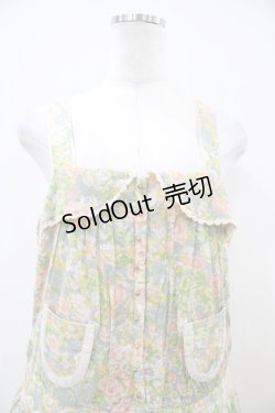 画像3: Cherir la femme / オリプリワンピース M ブルー花柄 H-26-04-06-1029-LO-OP-NS-ZH