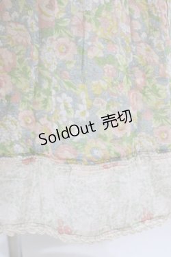 画像4: Cherir la femme / オリプリワンピース M ブルー花柄 H-26-04-06-1029-LO-OP-NS-ZH