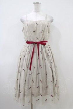 画像1: F i.n.t / ローズ総刺繍チュールワンピース Free BEIGE H-26-04-06-1031-0-OP-NS-ZH