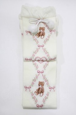 画像1: m petit by misako / AMOVKクマポンポン  オフ H-26-04-06-055-LO-ZA-NS-ZH