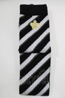 画像1: m petit by misako / AMOVKナナメSTクラウン  ブラック H-26-04-06-056-LO-ZA-NS-ZH