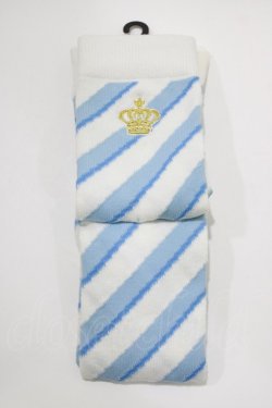 画像1: m petit by misako / AMOVKナナメSTクラウン  サックス H-26-04-06-057-LO-ZA-NS-ZH