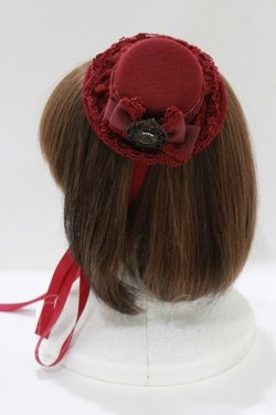 画像2: ALICE and the PIRATES / レディーローズミニミニHAT  ボルドー H-26-04-06-062-PA-AC-NS-ZH