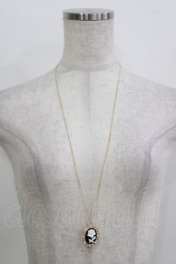 画像2: m petit by misako / カメオネックレス  ブラック H-26-04-06-066-LO-AC-NS-ZH