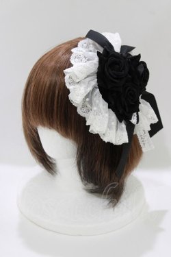 画像1: Chalmiere / ウィンターローズクリップ  ブラック H-26-04-06-067-0-AC-NS-ZH