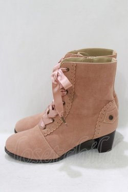 画像2: axes femme / レースアップブーツ L ピンク H-26-04-06-077-AX-SH-NS-ZH