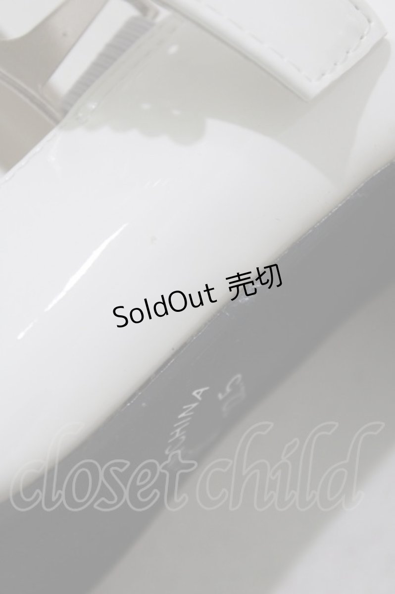 画像5: DearMyLoveRose / スクエアストラップパンプス 22.5cm 白 H-26-04-06-079-EL-SH-NS-ZH (5)