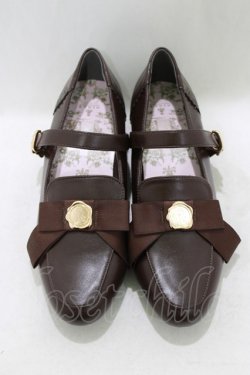 画像1: m petit by misako / AMPUリボンPPS LL ブラウン H-26-04-06-081-LO-SH-NS-ZH