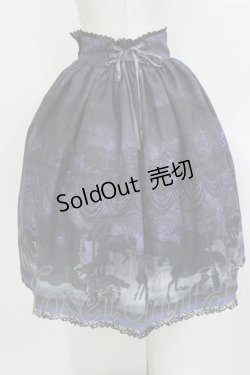 画像3: ALICE and the PIRATES / Haunted Carousel〜永遠に巡る死への誘い〜柄スカート Free 黒/パープル H-26-04-06-008-PA-SK-NS-ZH