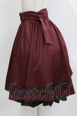 画像2: axes femme / ミリタリー風ミニスカート M ワイン H-26-04-06-010-AX-SK-NS-ZH