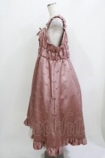 画像2: Cherirulu Chocola / リボン柄ジャンパースカート 4L ピンク H-26-04-06-012-GO-OP-NS-ZH (2)