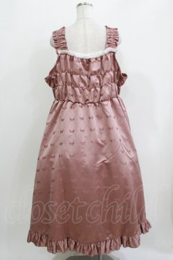 画像3: Cherirulu Chocola / リボン柄ジャンパースカート 4L ピンク H-26-04-06-012-GO-OP-NS-ZH