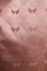 画像4: Cherirulu Chocola / リボン柄ジャンパースカート 4L ピンク H-26-04-06-012-GO-OP-NS-ZH (4)