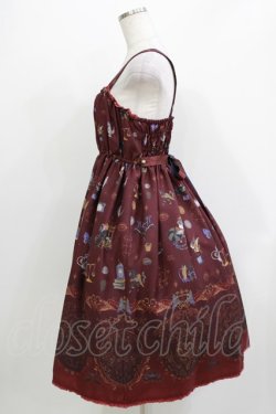 画像2: ALICE and the PIRATES / 魔女と悪魔の西洋菓子店〜ソロモンの小さな鍵と秘密のレシピ〜柄ジャンパースカートII Free ボルドー H-26-04-06-002-PA-OP-NS-ZH