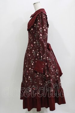 画像2: Hoshibako Works / コスモスハーモニーワンピース M ワイン H-26-04-06-013-LO-OP-NS-ZH