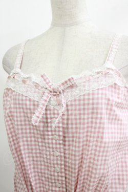 画像4: PINK HOUSE / レース使いキャミソールワンピース Free ピンク H-26-04-06-014-LO-OP-NS-ZH