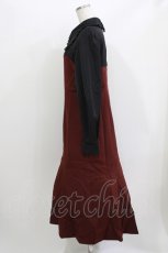 画像2: DearMyLoveRose / マーメイドクラシカルワンピース 3L ボルドー H-26-04-06-015-EL-OP-NS-ZH (2)