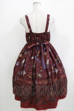 画像3: ALICE and the PIRATES / 魔女と悪魔の西洋菓子店〜ソロモンの小さな鍵と秘密のレシピ〜柄ジャンパースカートII Free ボルドー H-26-04-06-002-PA-OP-NS-ZH