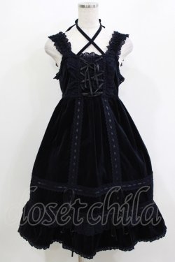 画像1: BABY,THE STARS SHINE BRIGHT / 別珍ベビードールジャンパースカート Free ネイビー H-26-04-06-003-BA-OP-NS-ZH