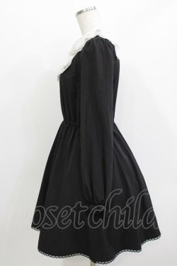 画像2: Honey Cinnamon / ヨーク切替ワンピース Free ブラック H-26-04-06-022-LO-OP-NS-ZH