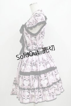 画像2: BABY,THE STARS SHINE BRIGHT / マリーアントワネット柄ジャンパースカート Free ブラック H-26-04-07-003-BA-OP-NS-ZH